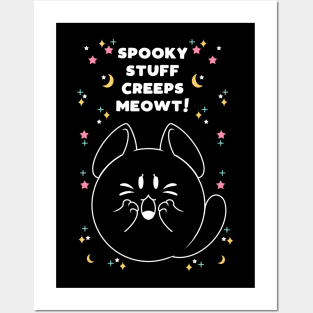 Spooky Stuff Creeps Meowt! Posters and Art